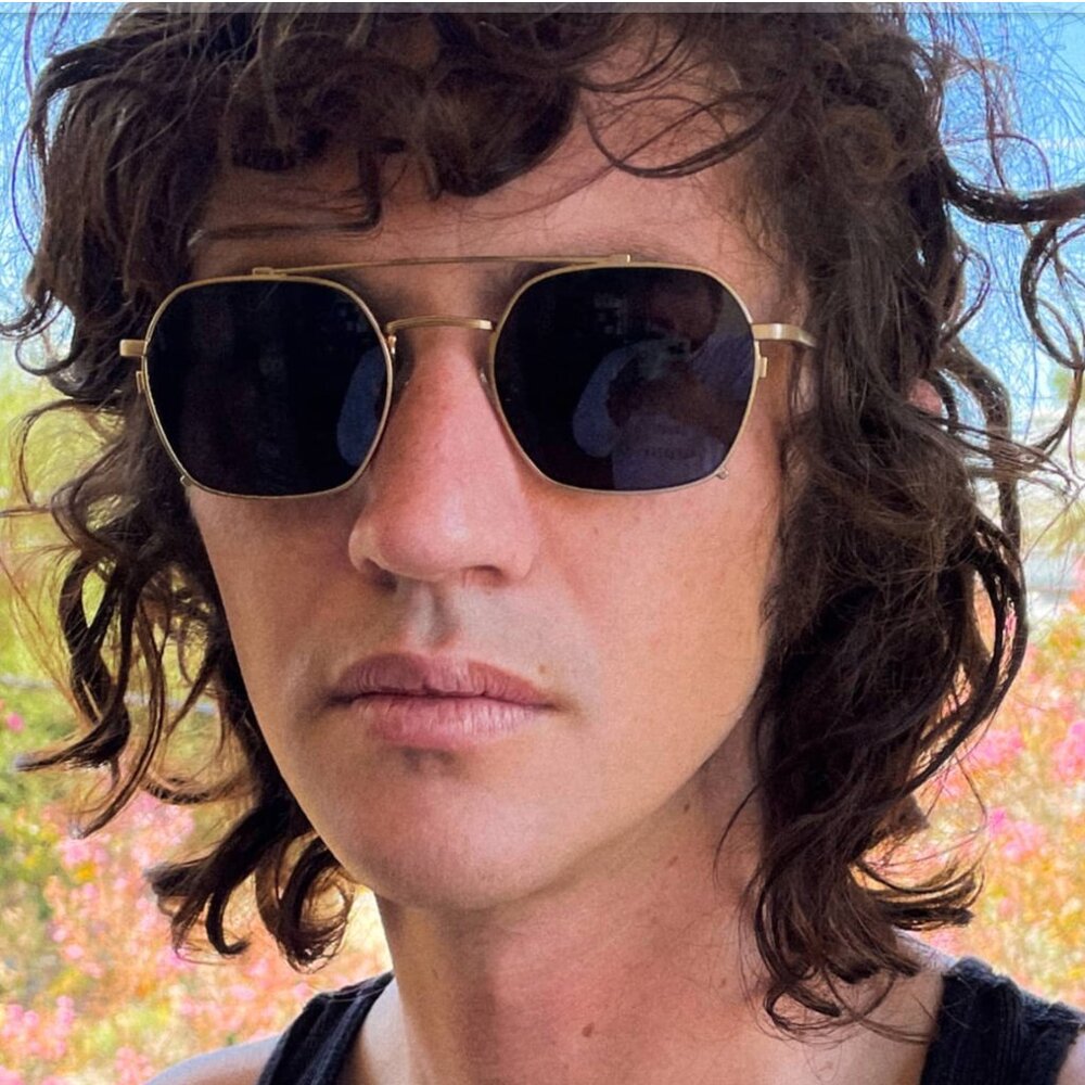 Crap Eyewear  The Jazz Safari Gold and Black Sunglasses